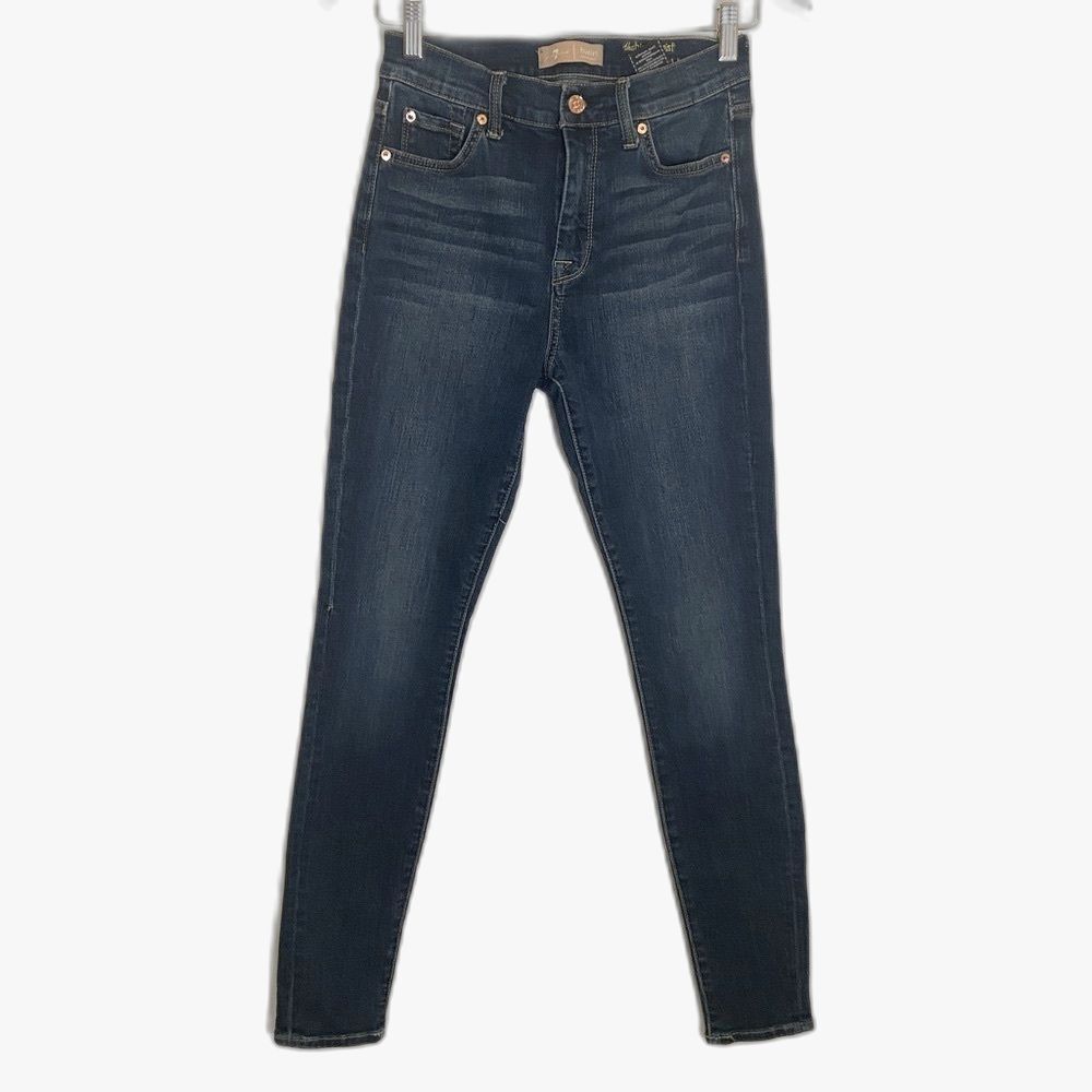 7FAM 7 for all Mankind B(air) - The High Waist Ankle Skinny Medium Wash -size 27